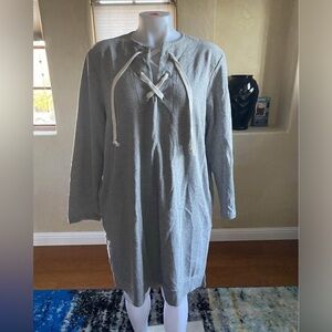 Avon Women’s Gray Sweatshirt Dress sz LG/XL 12-14